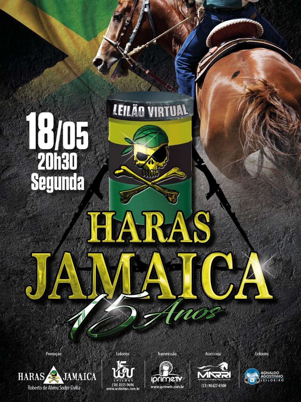 Leilão virtual do Haras Jamaica – 18/05