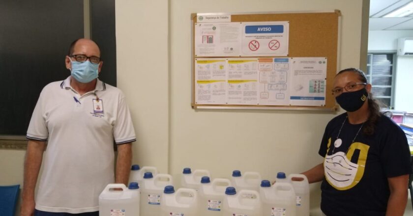 Grupo UniEduK realiza doação de álcool em gel ao Hospital Municipal de Jaguariúna e luvas ao CIASPE Indaiatuba