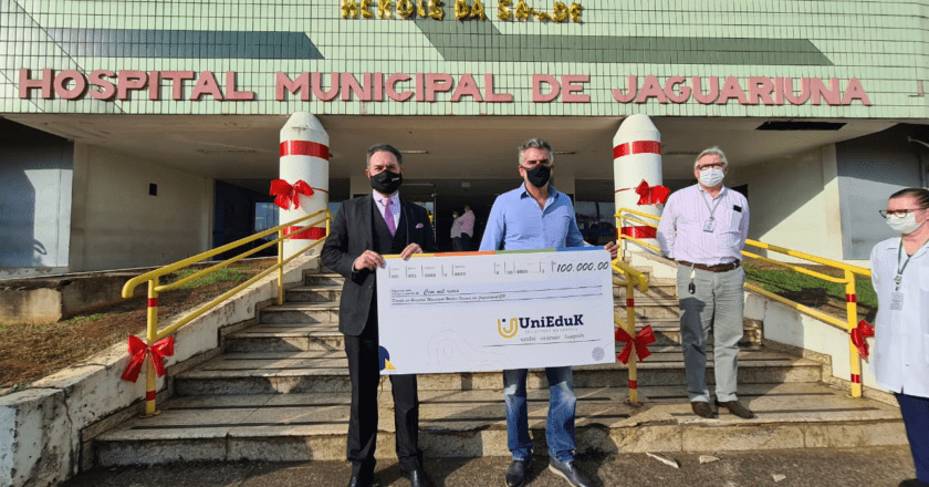 Grupo UniEduK realiza doação de R$100.000,00 ao Hospital Municipal Walter Ferrari em Jaguariúna/SP