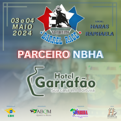4ª ETAPA XI CIRCUITO BARREL RACE – HOTEL GARRAFÃO