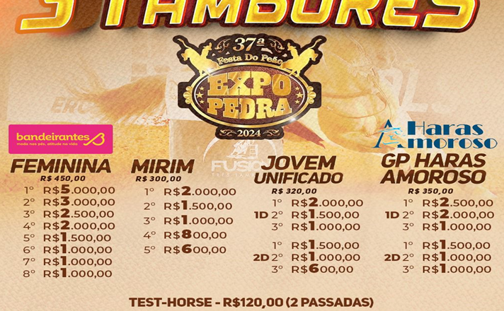 37ª EXPO PEDRA – 3 TAMBORES