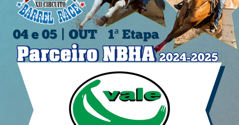 1ª ETAPA XII CIRCUITO BARREL RACE – RAÇÕES VALE