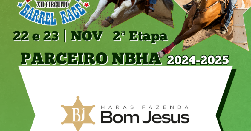 2ª ETAPA XII CIRCUITO BARREL RACE – HARAS FAZENDA BOM JESUS