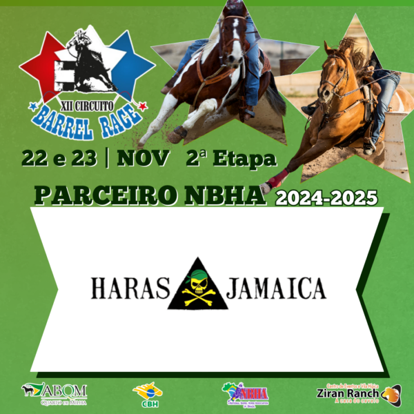 2ª ETAPA XII CIRCUITO BARREL RACE – HARAS JAMAICA