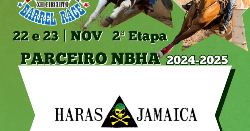 2ª ETAPA XII CIRCUITO BARREL RACE – HARAS JAMAICA