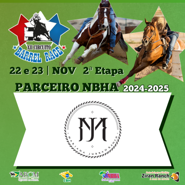 2ª ETAPA XII CIRCUITO BARREL RACE – MJ RANCH