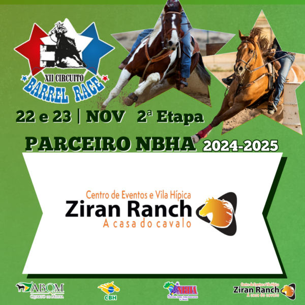 2ª ETAPA XII CIRCUITO BARREL RACE – ZIRAN RANCH