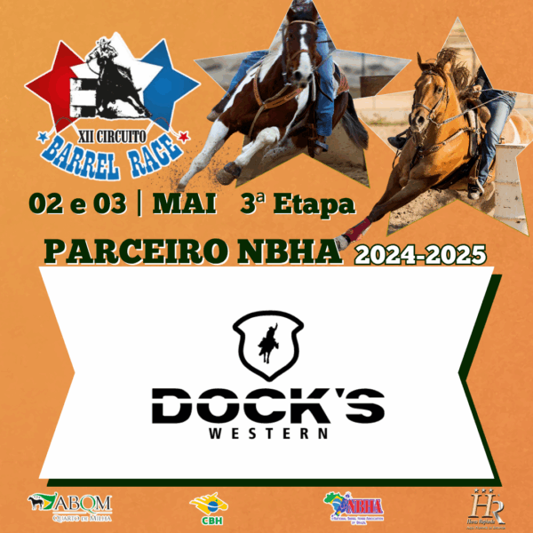 3ª ETAPA XII CIRCUITO BARREL RACE – DOCK’S WESTERN