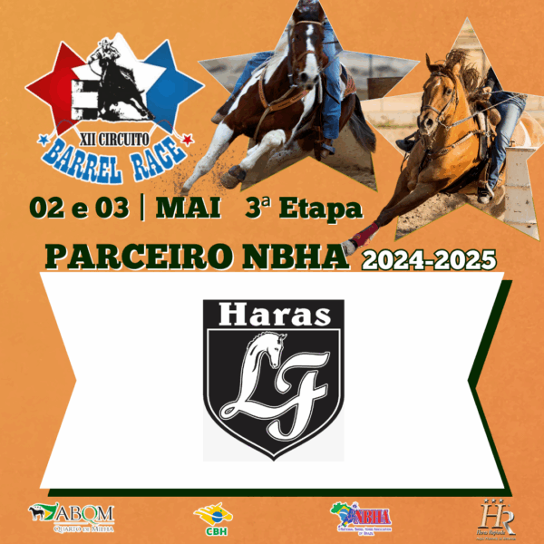 3ª ETAPA XII CIRCUITO BARREL RACE – HARAS LF