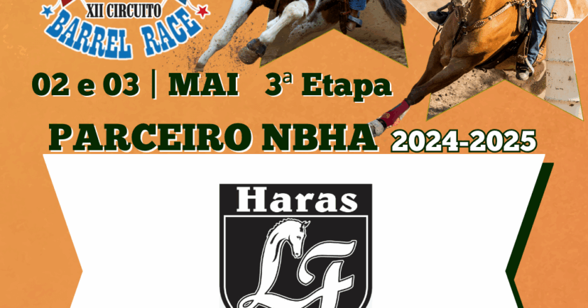 3ª ETAPA XII CIRCUITO BARREL RACE – HARAS LF