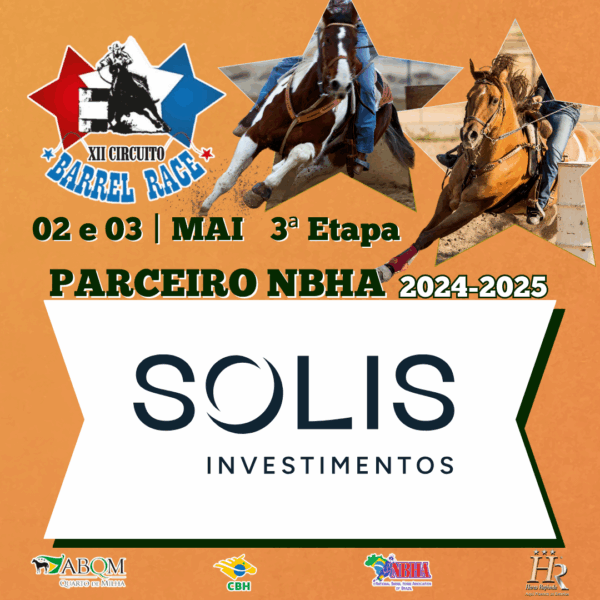 3ª ETAPA XII CIRCUITO BARREL RACE – SOLIS INVESTIMENTOS