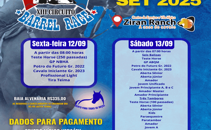 XIII CIRCUITO BARREL RACE – 1ª ETAPA