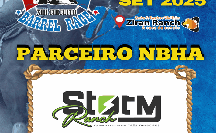1ª ETAPA XIII CIRCUITO BARREL RACE – STORM RANCH