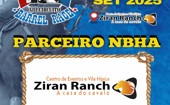 1ª ETAPA XIII CIRCUITO BARREL RACE – VILA HÍPICA ZIRAN RANCH
