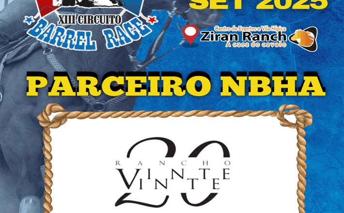 1ª ETAPA XIII CIRCUITO BARREL RACE – RANCHO VINTE E VINTE