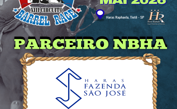 4ª ETAPA XIII CIRCUITO BARREL RACE – HARAS FAZENDA SÃO JOSÉ