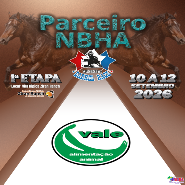 1ª ETAPA XIV CIRCUITO BARREL RACE – RAÇÕES VALE
